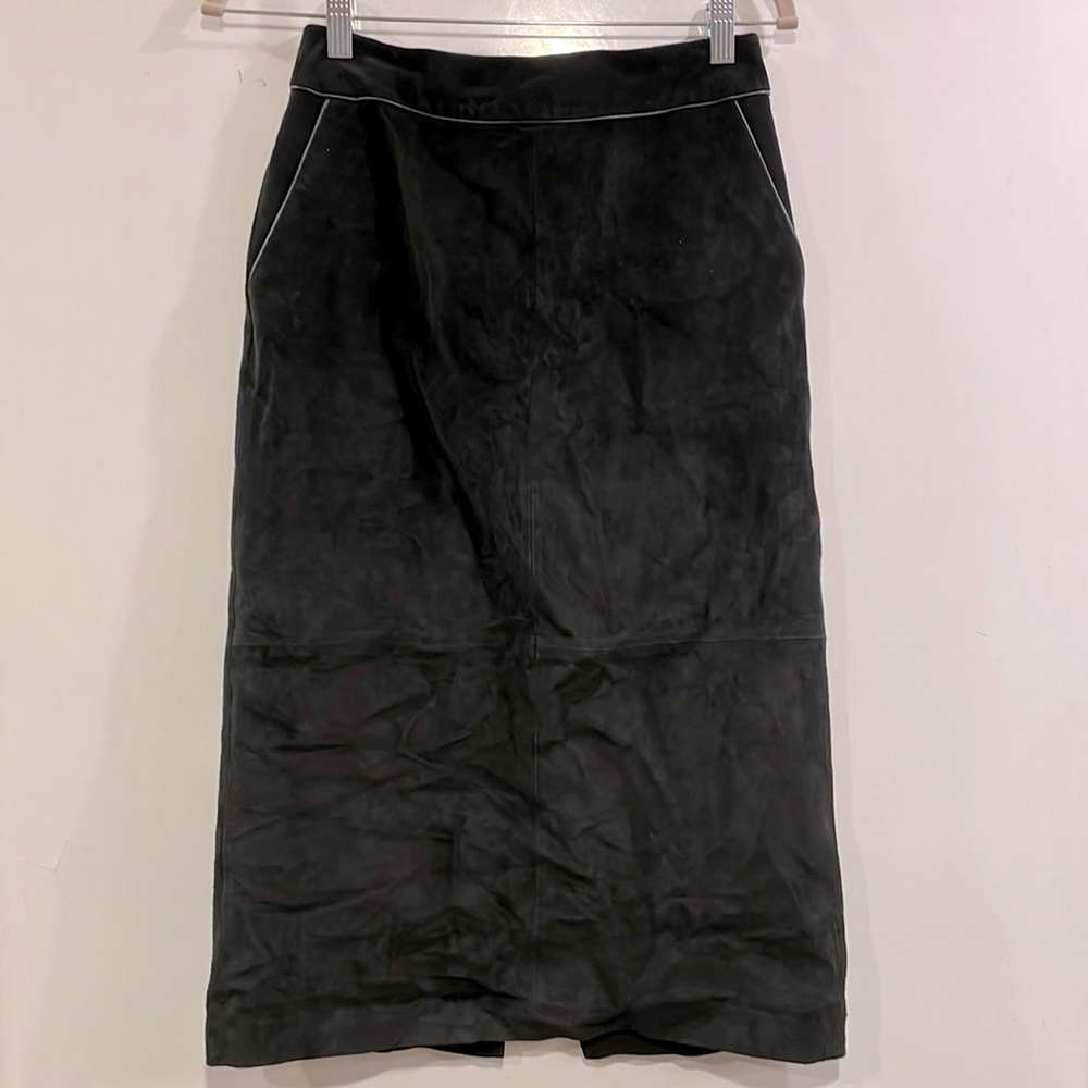 Ann Taylor LOFT suede pencil skirt
